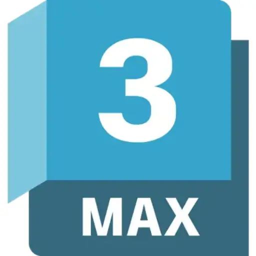 شعار Autodesk 3DS MAX 2027 مع واجهة تصميم ثلاثي الأبعاد حديثة وأدوات احترافية.