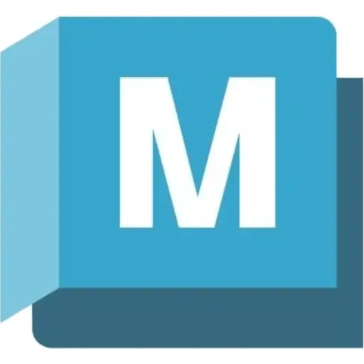 شعار Autodesk Maya 2027 مفعل بالكامل بخلفية بيضاء